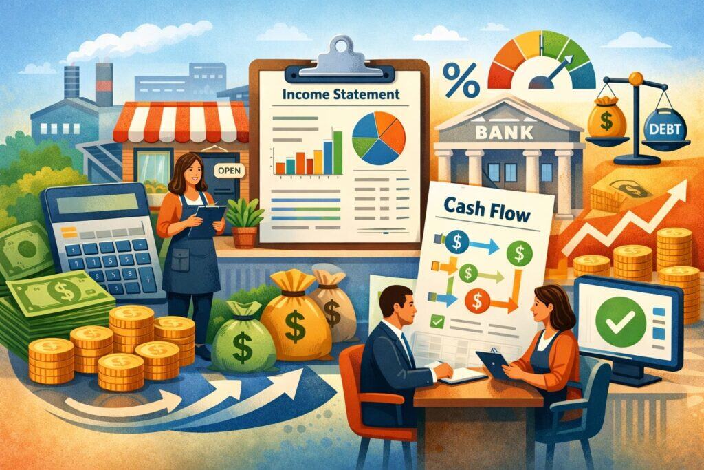 Prove cash flow and debt capacity for a small business loan