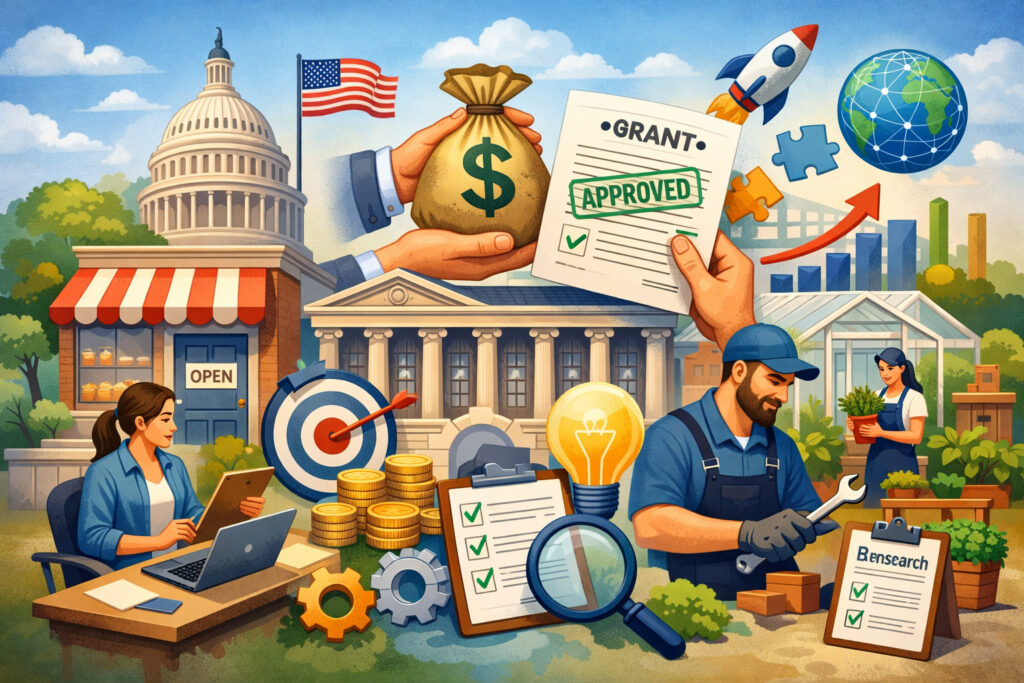 What “Federal Grants for Small Businesses” Really Means (and the Most Common Misunderstanding)